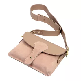   Luka 26-100 D púder női bőr oldaltáska, crossbody 24.5 x 18 x 6 cm