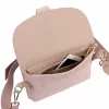Luka 26-100 D púder női bőr oldaltáska, crossbody 24.5 x 18 x 6 cm