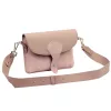 Luka 26-100 D púder női bőr oldaltáska, crossbody 24.5 x 18 x 6 cm