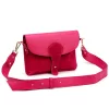 Luka 26-100 D magenta női bőr oldaltáska, crossbody 24.5 x 18 x 6 cm