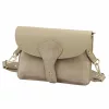Luka 26-100 D taupe női bőr oldaltáska, crossbody 24.5 x 18 x 6 cm