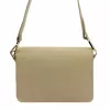 Luka 26-100 D taupe női bőr oldaltáska, crossbody 24.5 x 18 x 6 cm