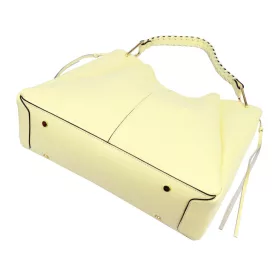   Luka 26-080 halvány sárga női bőr válltáska 39 x 37 x 13 cm