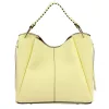 Luka 26-080 halvány sárga női bőr válltáska 39 x 37 x 13 cm