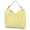 Luka 26-080 halvány sárga női bőr válltáska 39 x 37 x 13 cm