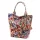 Luka 26-026 MOT rózsaszín pillangó mintás női bőr válltáska, shopper 40 x 35 x 18 cm