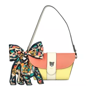   EGO ES0305WF 040026WL sárga-narancs női bőr válltáska 28 x 25 x 10 cm