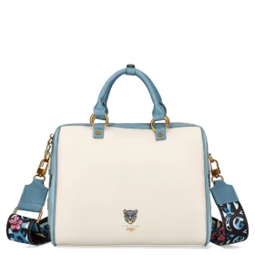    EGO ECS0032WF 010026WL bézs tigris mintás női bőr kézitáska, oldaltáska 30 x 10 x 24 cm