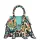 EGO ECS0036WF 040026WL türkiz női bőr kézitáska 19 x 9 x 22 cm