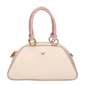   EGO ECS0038WF 020026WL púderszínű női bőr kézitáska, válltáska, hátizsák 19 x 9 x 22 cm