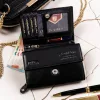 Peterson PTN SET-D-02-KCS fekete női bőr pénztárca 12.5 x 8.5 x 3.5 cm