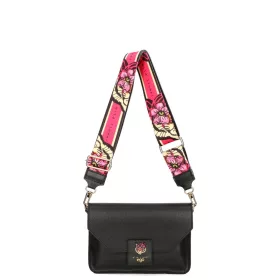   EGO ES0312WF 030026WL fekete női bőr oldaltáska, crossbody 18 x 3 x 24 cm