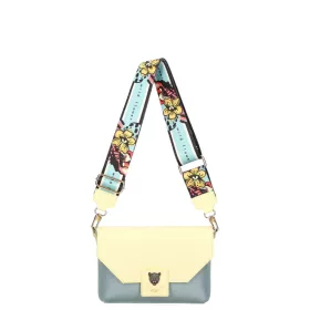   EGO ES0312WF 050026WL sárga női bőr oldaltáska, crossbody 18 x 3 x 24 cm