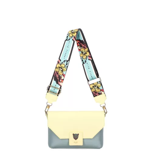 EGO ES0312WF 050026WL sárga női bőr oldaltáska, crossbody 18 x 3 x 24 cm