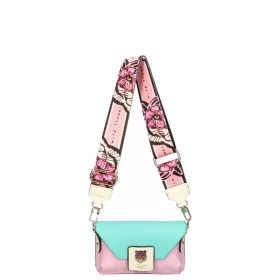   EGO ES0311WF 020026WL türkiz női bőr oldaltáska, crossbody 13 x 7 x 20 cm