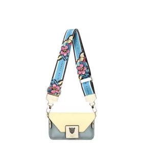   EGO ES0311WF 050026WL krém női bőr oldaltáska, crossbody 13 x 7 x 20 cm