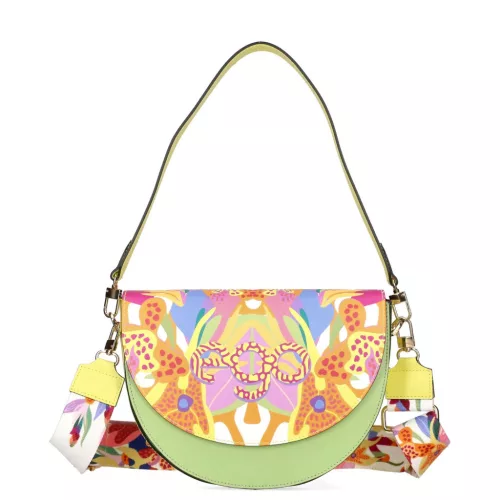 EGO ES0194RA 050126WL mintás női bőr válltáska, oldaltáska 27 x 7 x 21 cm