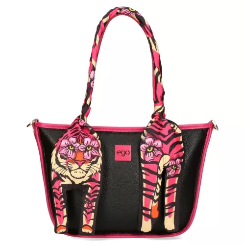 EGO ES0309WF 030026WL fekete női bőr válltáska 33 x 8 x 26 cm