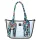 EGO ES0309WF 010026WL világoskék női bőr válltáska 33 x 8 x 26 cm