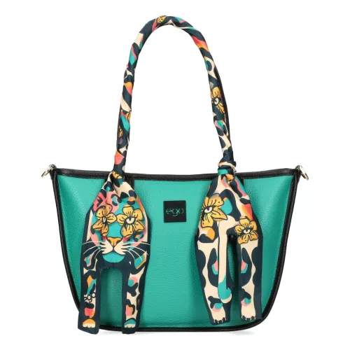EGO ES0309WF 040026WL zöld női bőr válltáska 33 x 8 x 26 cm