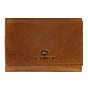  EL FORREST 900-26 RFID konyak férfi bőr pénztárca 12 x 8 x 3 cm