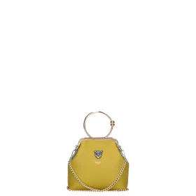   EGO ES0314WF 010026WL okkersárga női bőr válltáska, kézitáska 19×16×8 cm