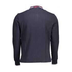   U.S. POLO férfi kék galléros, piké, hosszú ujjú felső 2XL
