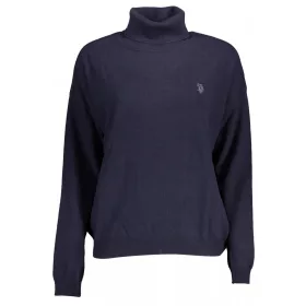 U.S. POLO női fekete magas nyakú pulóver XL