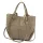 Luka 24-082 CROCO taupe női bőr kézitáska, válltáska 31 x 25 x 11 cm