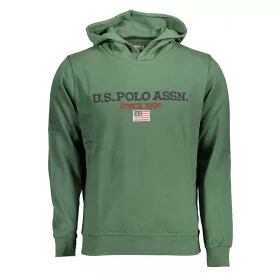 U.S. POLO férfi zöld kapucnis pulóver XL