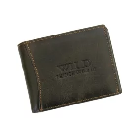  Wild Things Only 5501 barna férfi bőr pénztárca 12 x 10.3 x 2.5 cm