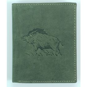   Giorgio Carelli vadász bőr pénztárca vaddisznó motívummal, RFID védelemmel