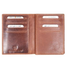   Giorgio Carelli vadász bőr pénztárca őzbak motívummal, RFID védelemmel