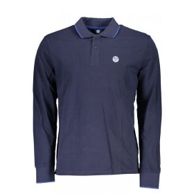 North Sails férfi kék galléros hosszú ujjú felső