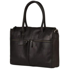   Burkely Vintage Valerie sötétbarna bőr laptoptáska 15"