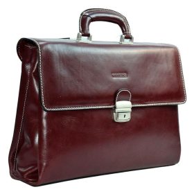 Rialto tripla rekeszes olasz bőr aktatáska 