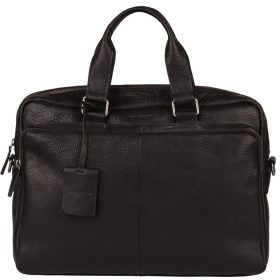 Burkely Antique Avery fekete bőr laptoptáska 15,6"