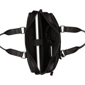 Burkely Antique Avery fekete bőr laptoptáska 15,6"