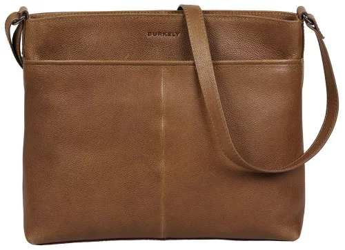 Burkely Antik Avery konyakbarna női bőr válltáska 30,5 x 27 x 9,5 cm