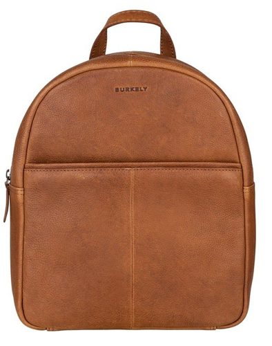 Burkely Antique Avery konyak színű, női bőr hátizsák, tablet tartóval 9,7"