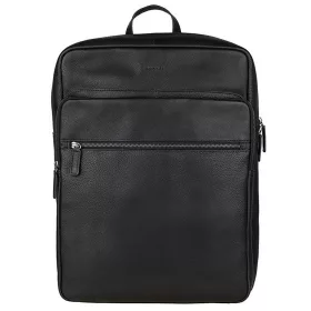   Burkely Antique Avery fekete színű bőr hátizsák, laptop tartóval 15,6"