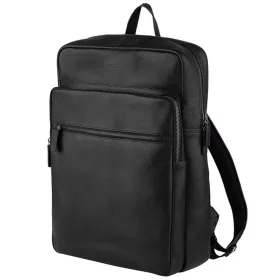   Burkely Antique Avery fekete színű bőr hátizsák, laptop tartóval 15,6"