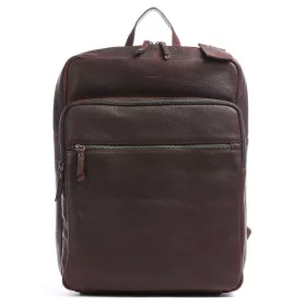   Burkely Antique Avery sötétbarna bőr hátizsák, laptop tartóval 15,6"