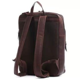   Burkely Antique Avery sötétbarna bőr hátizsák, laptop tartóval 15,6"