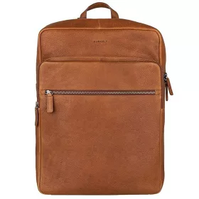   Burkely Antique Avery konyak színű bőr hátizsák, laptop tartóval 15,6"