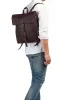 Burkely Antique Avery sötétbarna bőr hátizsák, backpack