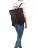 Burkely Antique Avery sötétbarna bőr hátizsák, backpack