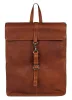 Burkely Antique Avery cognac bőr hátizsák, backpack 14"
