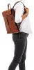 Burkely Antique Avery cognac bőr hátizsák, backpack 14"