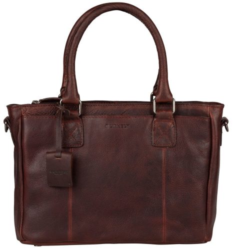 Burkely Fundamentals Antique Avery Handbag barna női bőr válltáska, kézitáska 33 x 21 x 12 cm